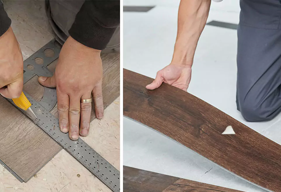 Luxury vinyl flooring installation | House of Carpets and Lighting